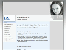 Tablet Screenshot of kristiane-vietze.ch